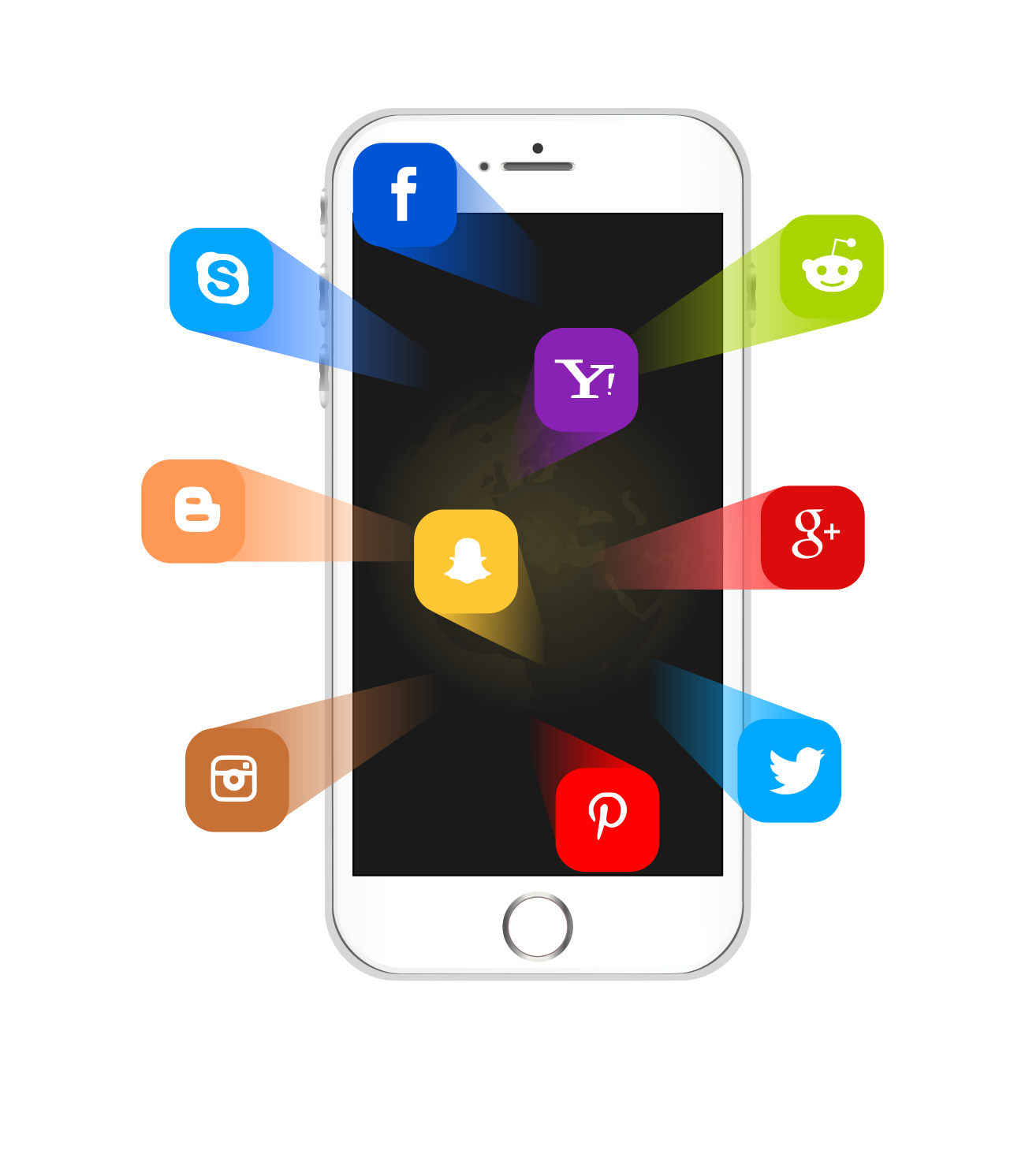 Social media management packages: Facebook and Instagram posts on a phone