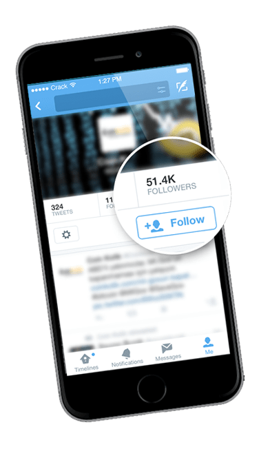 Social media app open on a mobile phone, where retargeting marketing ads appear